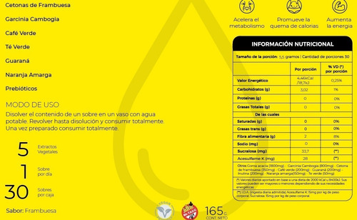 Imagen 3 de 7 de Quemador De Grasa Giovegen Slim Fat Burn