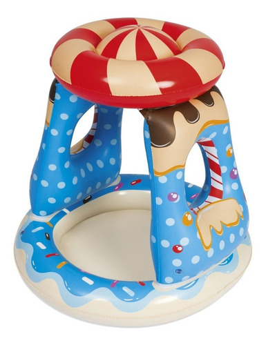 Imagen 1 de 8 de Pileta Inflable Con Techo Bestway 52270 Candy 26 Lt P