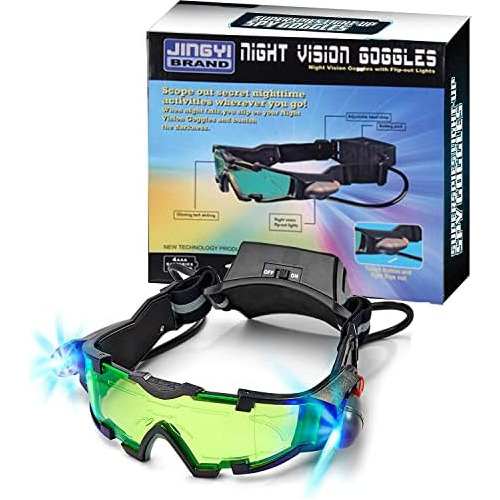 Gafas De Visión Nocturna Espía Lentes Led Verdes Noct...