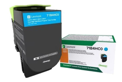 Toner Lexmark 71b4hc0 Cyan Cs/cx 417/517