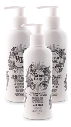 Pack Crema De Tatuajes Humecta Cuidado Tattoo Care X3 