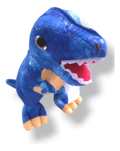 Tirano Rex Tierno Peluche Dinosaurio 30cm Azul