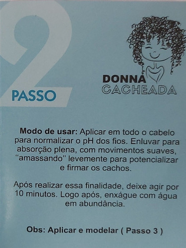 Kit Manutenção Para Cabelos Cacheados Donna Cacheada