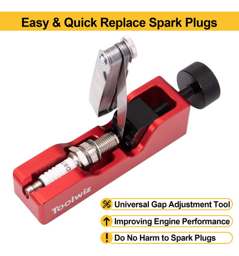 Herramienta Spark Plug Gap Toolwiz Con Manómetro De 32 Palas