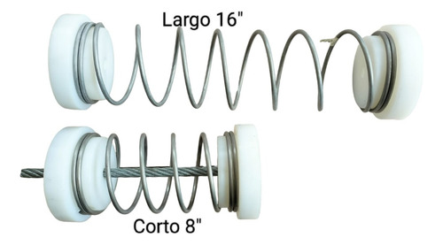 Freno Tope Tirolesa Zipline Absorbe Impacto Resorte Largo