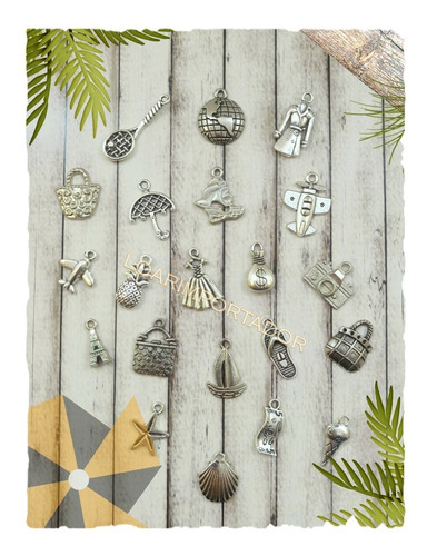 10 Dijes Metalicos Candy Bar
