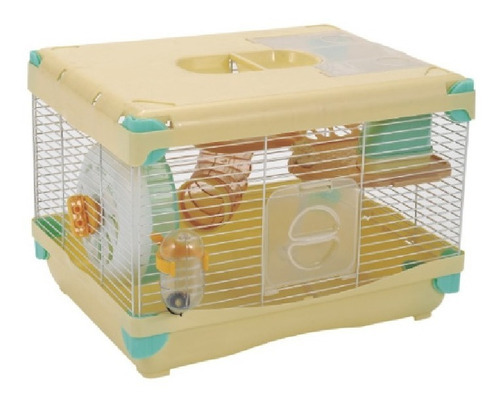 Jaula Plastica Hamster Land Amarillo Anti-mordidas Sunny Color Amarilla