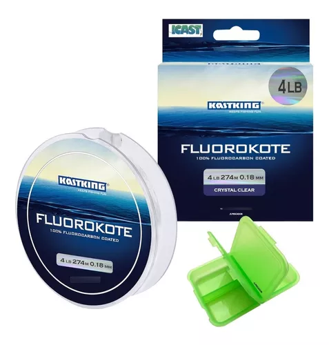 Fluorocarbono Kastking Pesca Sedal Señuelo Carrete 274m 4 Lb