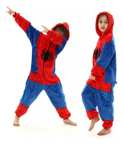 Pijama Enterito Niño Adulto Spiderman Hombre Araña