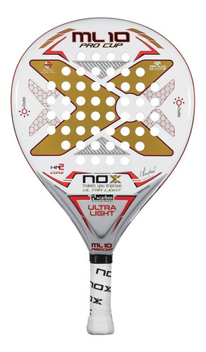 Paleta De Pádel Nox Ml10 Pro Cup Ultra Light Eva S Color Blanco