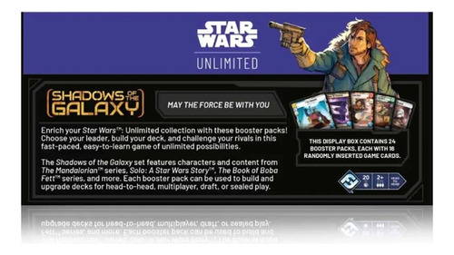 Cartas Star Wars Shadows Of The Galaxy Box 24 Boosters en inglés S/n