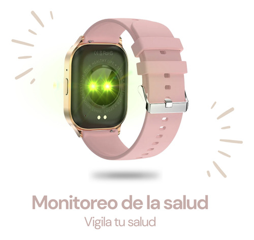 Smartwatch Amoled Hk21 Comerliv Impermeable Pantalla Full Rosa Rosa Rosa