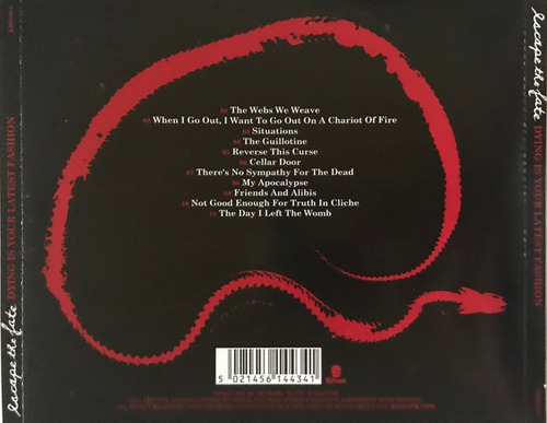 Cd Escape The Fate Dying Is Your Latest Fashion Importado