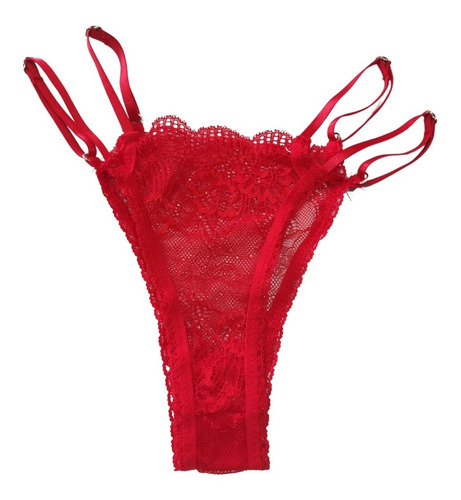 Conjunto Mujer Bralette Encaje | Less Regulable | Paris Rojo