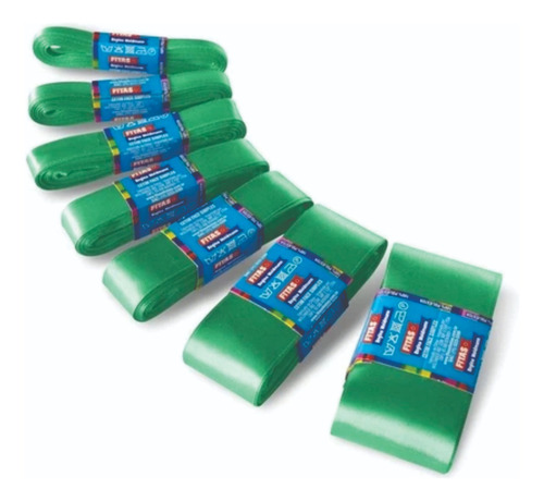 Fita De Cetim 38mm Pink -10 Metros Cor Verde Turquesa Lisa
