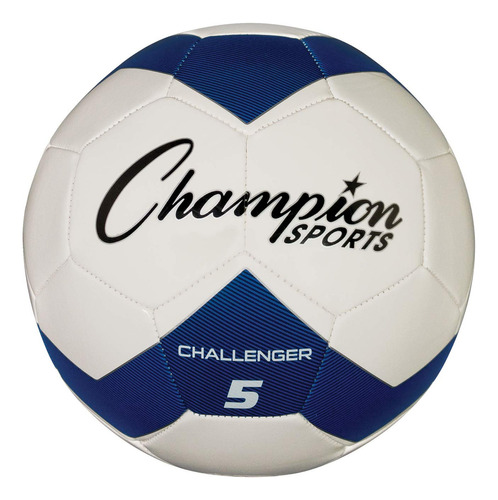 Champion Sports Challenger - Balón De Fútbol, Talla 5, Az. Color Azul/blanco