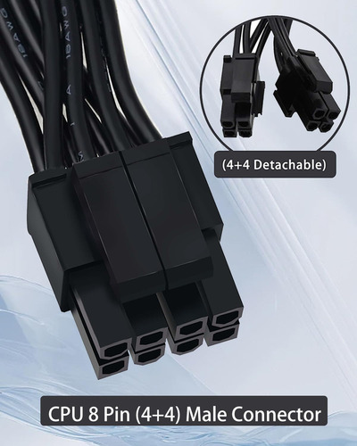 Cable De Cpu De Comeap Para Psu Corsair, Cpu 8 Pin Masculino
