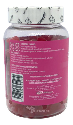 Imagen 7 de 7 de Colágeno + Biotina Y Ácido Hialurónico 60 Gomitas Belabear.