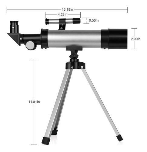 Telescópio Astronômico Com Tripé. Monocular Zoom Para Crianç