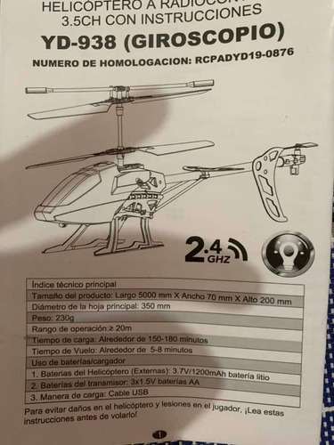 Helicoptero Rc Cyclone Adventure Force. Nuevo ! Nuevo !