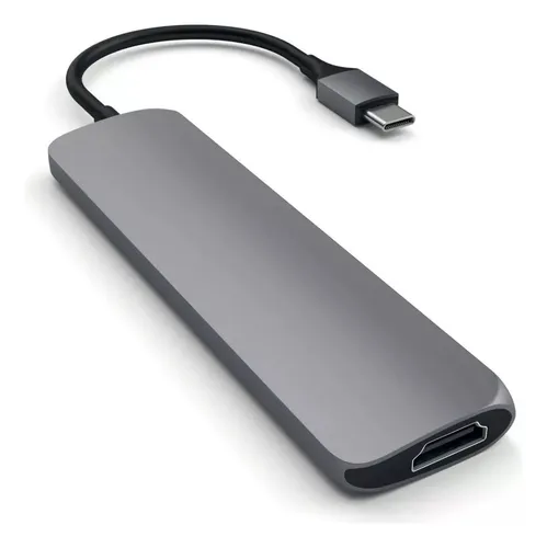 Hub Adaptador Slim 4 En 1 Satechi A00193 Usb-c Hdmi 4k 60w