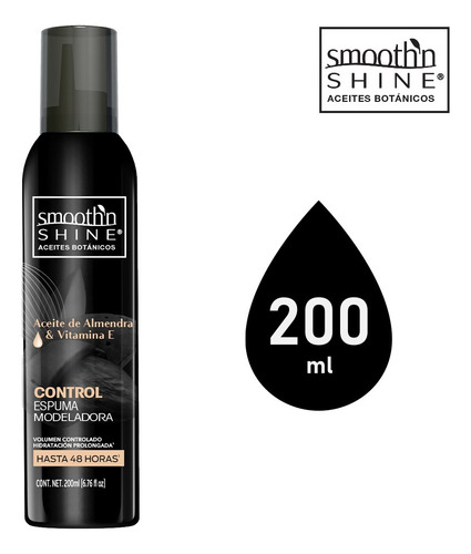 Mousse Control En Botella De 200ml Smooth'n Shine