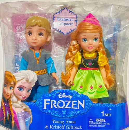 Set De Muñecos Disney Frozen Toddler Anna Y Kristoff Sellado