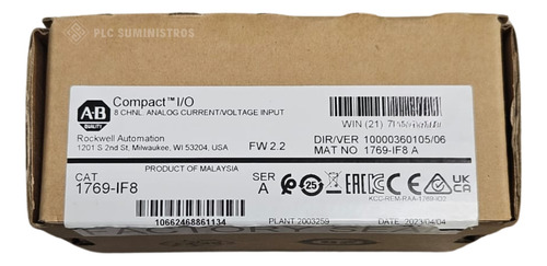 Allen-bradley 1769-if8 Modulo De Entrada
