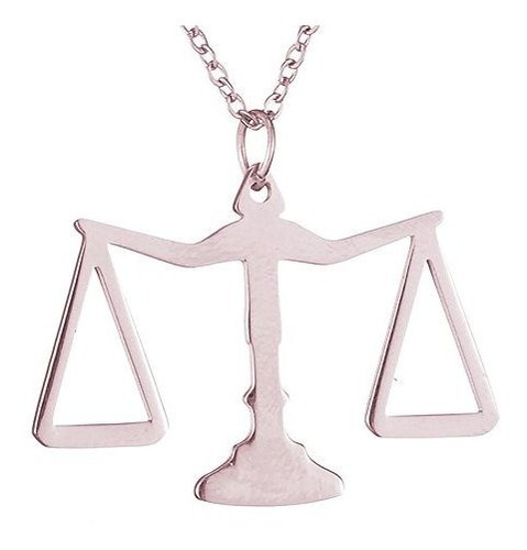 Cadena, Collar Para Hombr Creative Scales Of Justice Colgant