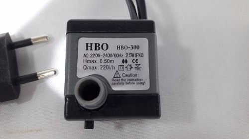 Imagem 2 de 2 de Bomba Motor Submersa Luz Fonte Água Aquário Bombinha