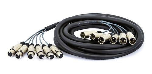 Multicabos Xlr 6 Canais Cirilo Cabos Com 2 Metros