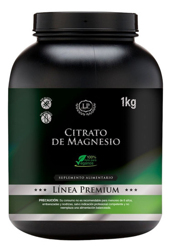 Citrato De Magnesio Puro En Polvo 1kg Linea Premium