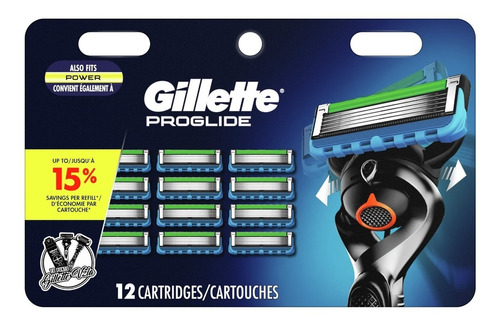 Imagen 1 de 2 de Repuesto Gillette Fusion Proglide Pack 12 Unidades Original