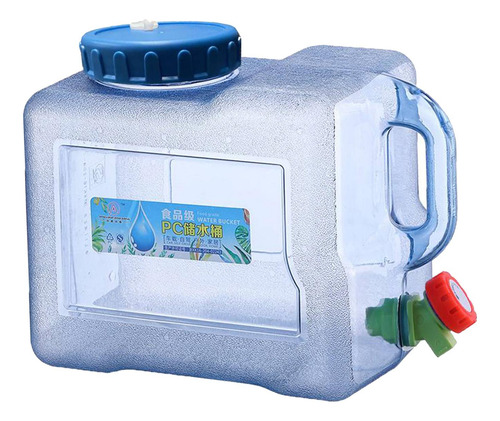 Jarra Redonda Plástica Del Cubo De La Botella De Agua 8l