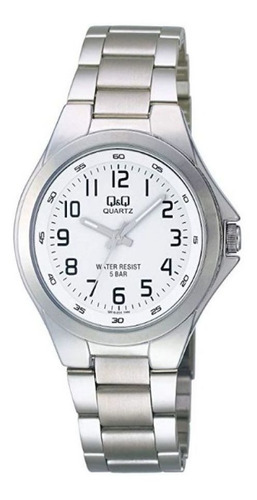 Reloj De Marca Q&q  Plateado  Hombre E90