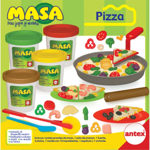 Masa Pizza Para Jugar Y Modelar Antex Mundo Manias