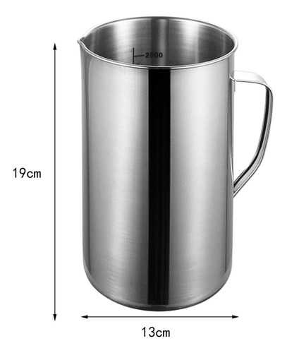 Cnn Taza Medidora Acero, Práctica Con Mango, Herramientas
