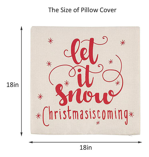 Funda De Almohada Navideña J Pillowcase, 4 Unidades, Funda D