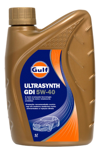 Óleo Lubrificante de Motor Gulf Ultrasynth GDI SAE 5w40 API SP -  1 Litro