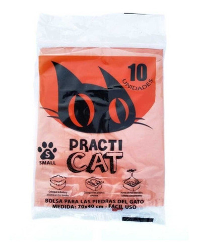 Practicat Bolsas P/ Litera Piedras D Gato Small 70x40cm X60u