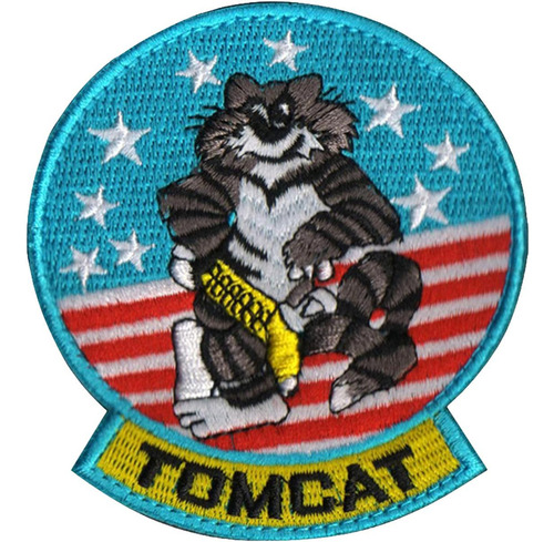 Parche Emblena Milicia Aéreo, Mxtcz-001, 1 Parche, Tomcat, 8 Diseño De La Tela Bordada