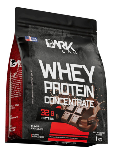 Whey Protein Concentrado 1kg + Creatina Pura 600g Sabor Chocolate