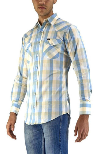 Imagen 4 de 6 de Camisa Vaquera Wrangler Hombre Painted Deser G45