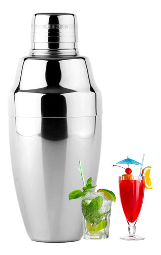 40pz Shaker Coctelera Mezclador Bebida Bar Acero Inox 350ml