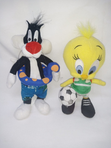 Peluches Sivestre Y Piolin Looney Tunes De Colección Vintage