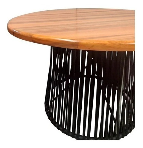 Imagem 3 de 10 de Conjunto De Mesa Com 6 Cadeiras E Tampo Em Madeira Eucalipto