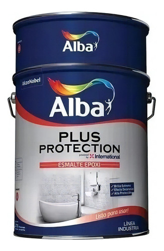 Pintura Esmalte Epoxi Plus Protection Alba 4 Lts- Deacero Color Blanco