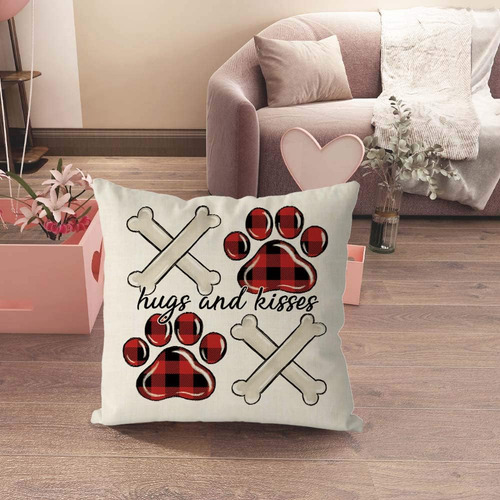 Gagec Valentines Day Pillow Covers 18x18 Pulgadas Abrazados