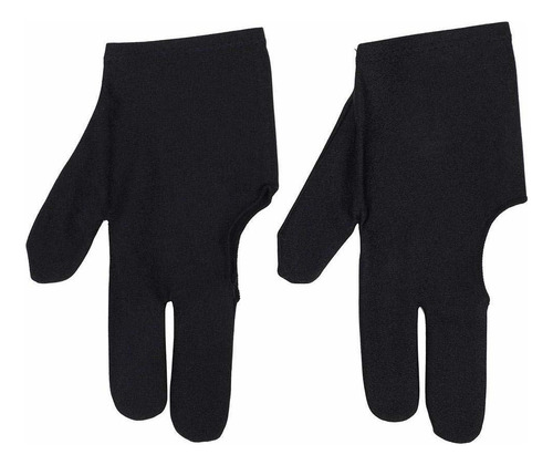 Guantes De Billar 2 Unids Unisex Hombre Mujer Estirable 3 D.