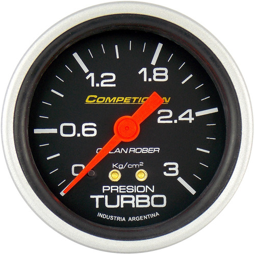Presión Turbo Competición 60mm Orlan Rober 3 Kg Manometro